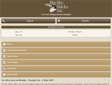 Tablet Screenshot of bigskyracks.com
